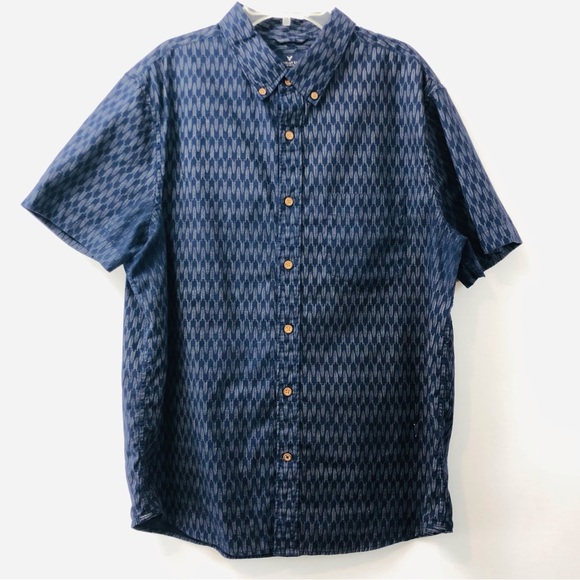 Mens American Eagle Navy Short Sleeve Shirt - Picture 6 of 16